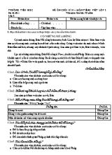 Đề ôn tập Cuối học kì II môn Tiếng Việt Khối 2